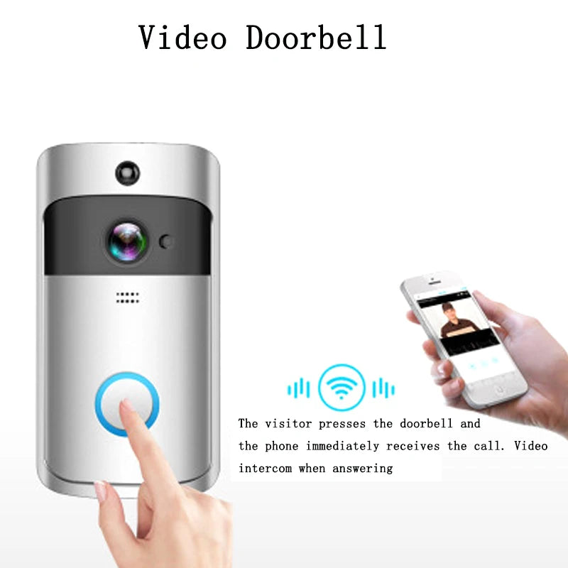 Campainha Camera Alarm Wireless Security